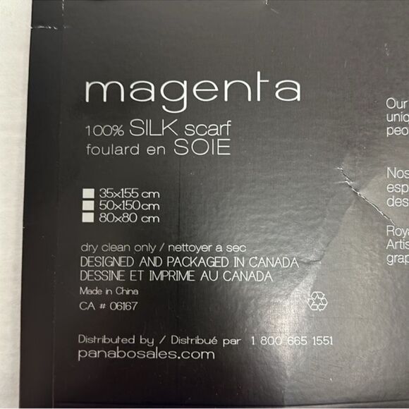 magenta moon mask silk teal blue luxury scarf wrap - Picture 12 of 16